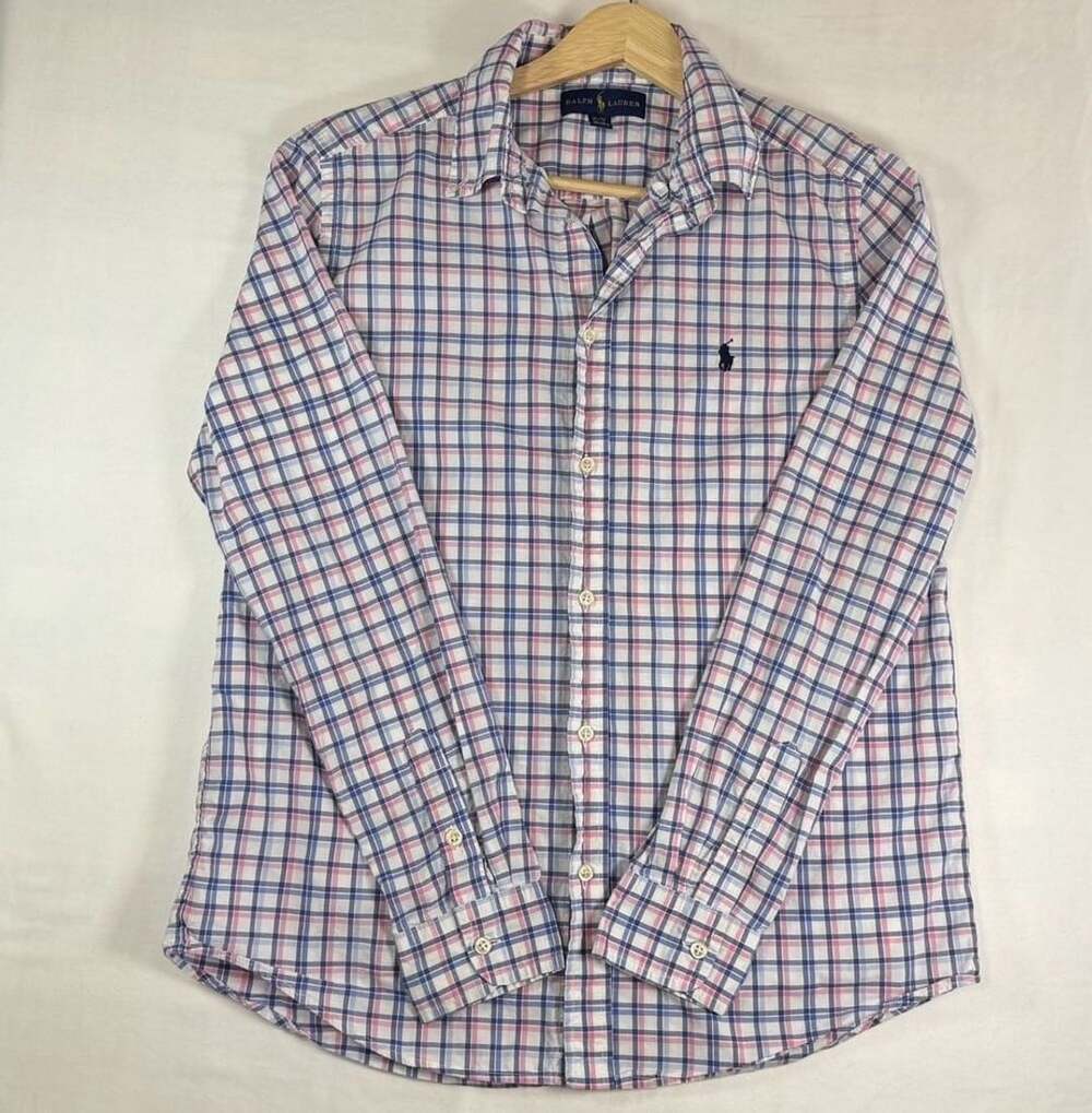 Ralph Lauren Button Down Shirt Size XL/TG Plaid